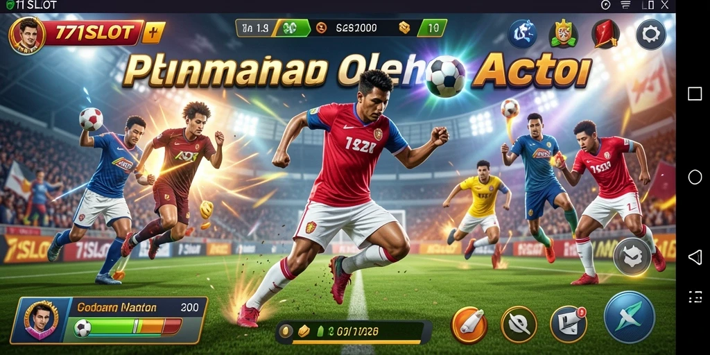 Screenshot utama gameplay 171SLOT yang menampilkan aksi olahraga seru.