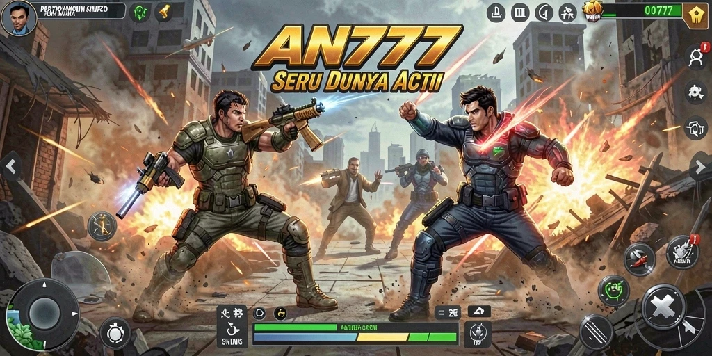 Screenshot gameplay AN777 yang menampilkan aksi seru di arena.