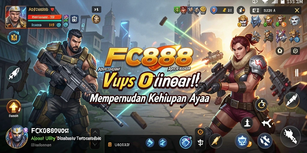 Tampilan aplikasi FC888 dengan fitur-fitur Utility yang bermanfaat.