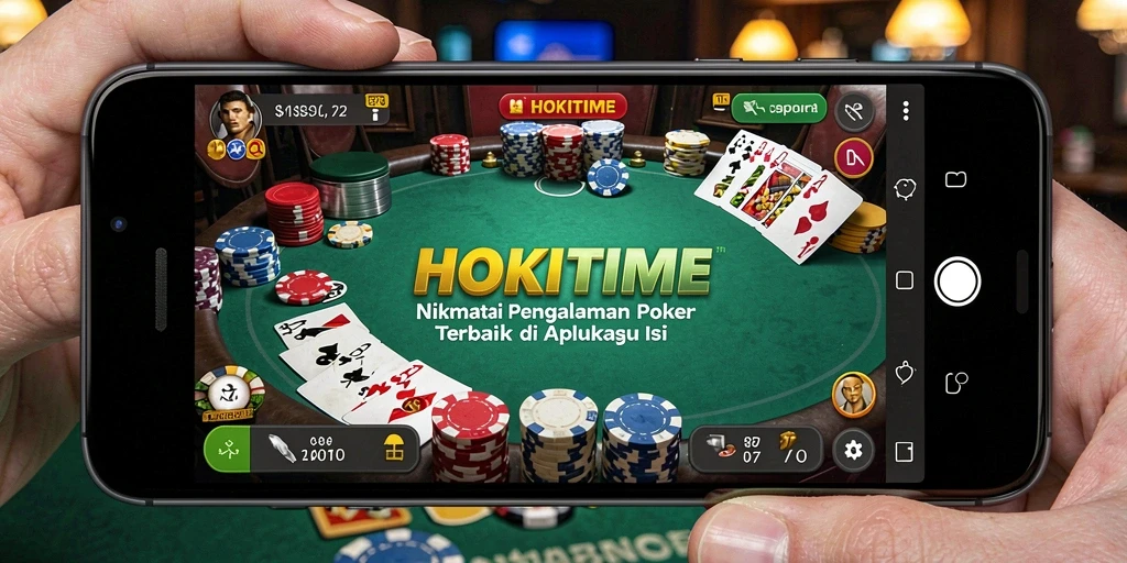 Tampilan gameplay HOKITIME yang menegangkan dalam bermain Poker.