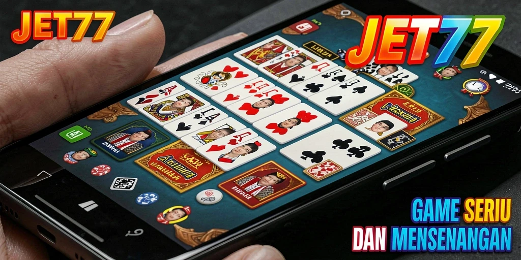 Gameplay seru dari JET77 yang penuh strategi Domino.