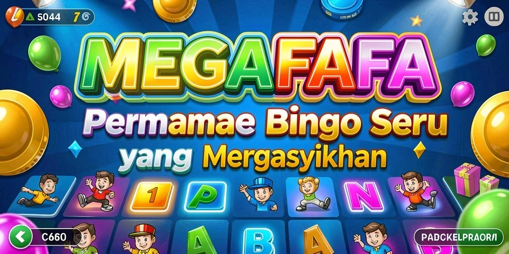 Tampilan permainan Bingo yang menawan dan interaktif di MEGAFAFA.