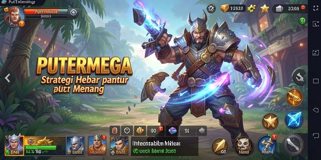 Screenshot gameplay PUTERMEGA menampilkan strategi mendalam dan pertempuran seru.